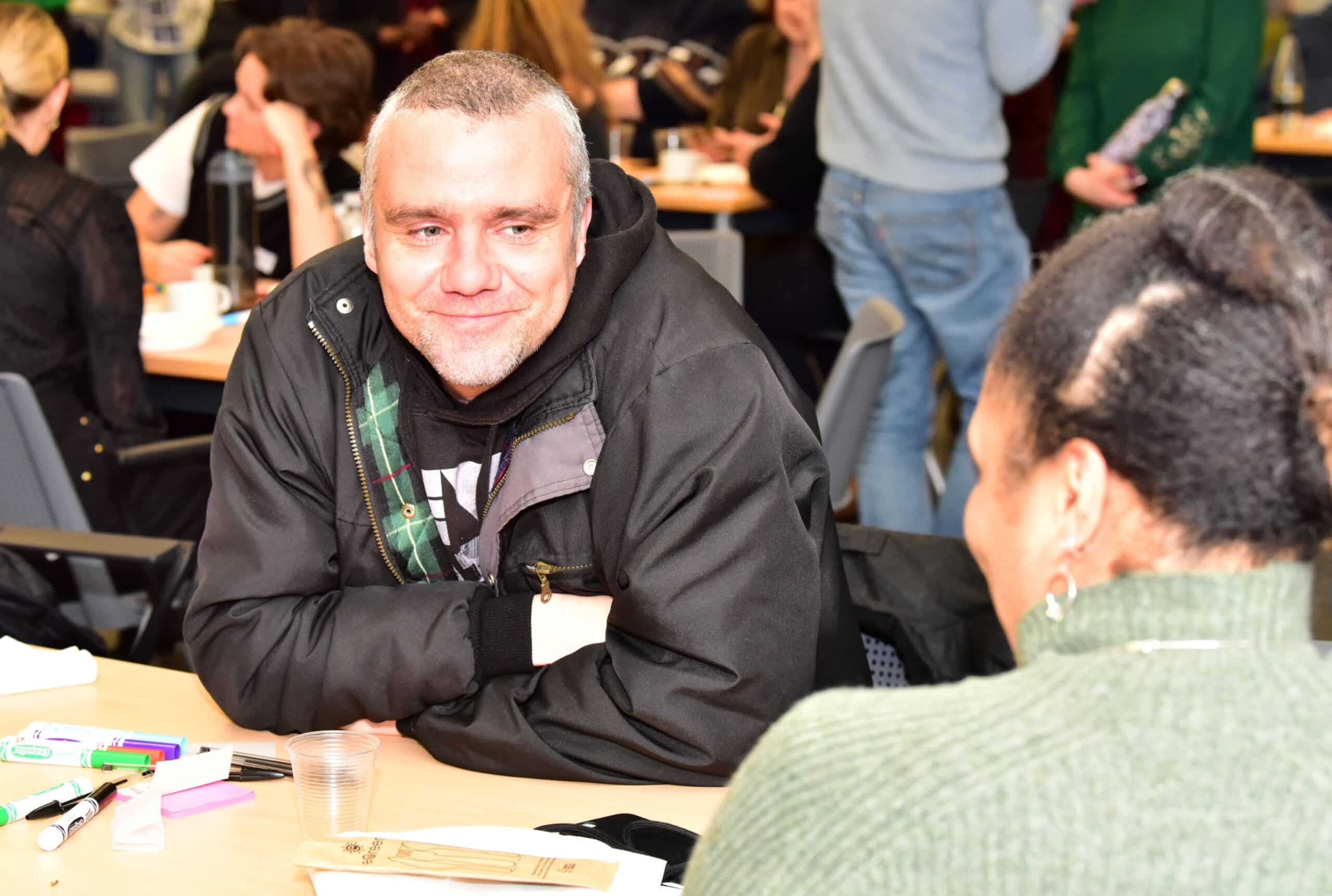 Mark and trustee smiling