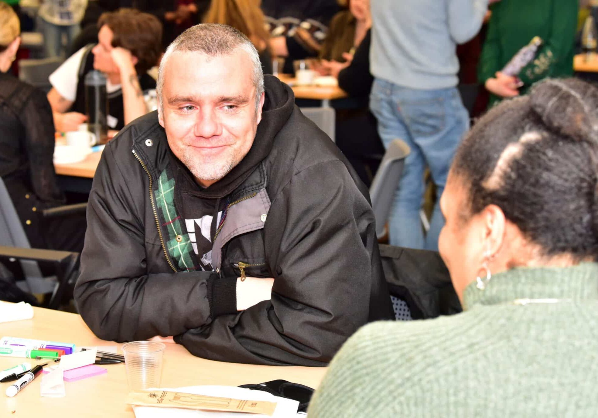 Mark and trustee smiling